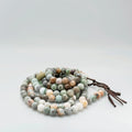 Natural Stone Prayer Bead Necklace